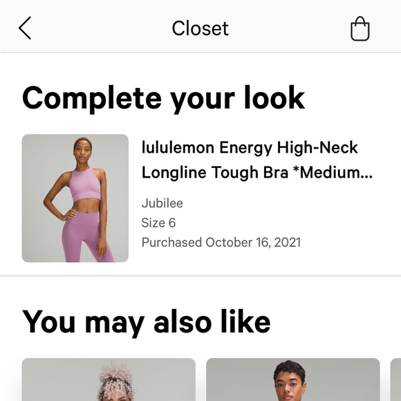 Lululemon Energy High-Neck Bra Size 6 - Picture 3 of 3